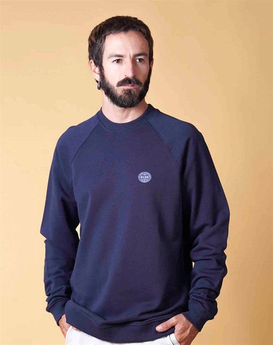 Globe Men's Raglan Sweatshirt - Dark Navy